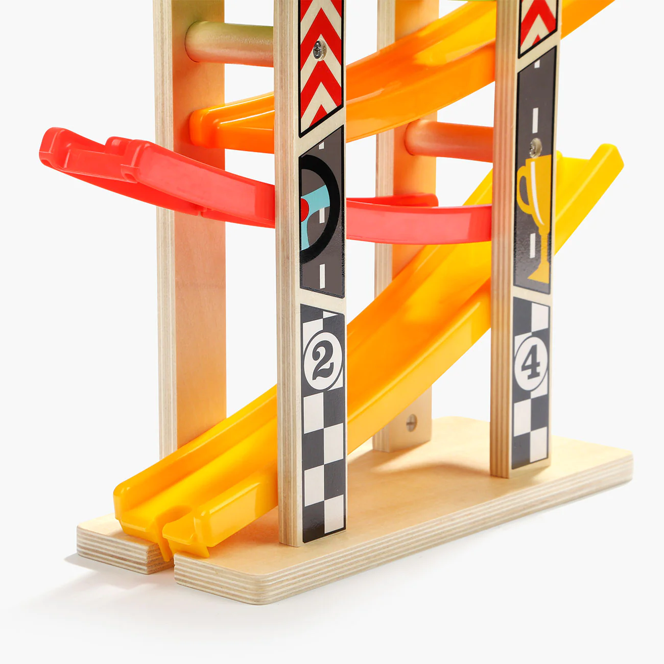 PISTA TOP BRIGHT 120334 MADERA START RACER 6 CAIDAS 6 AUTITOS. MULTICOLOR - 4