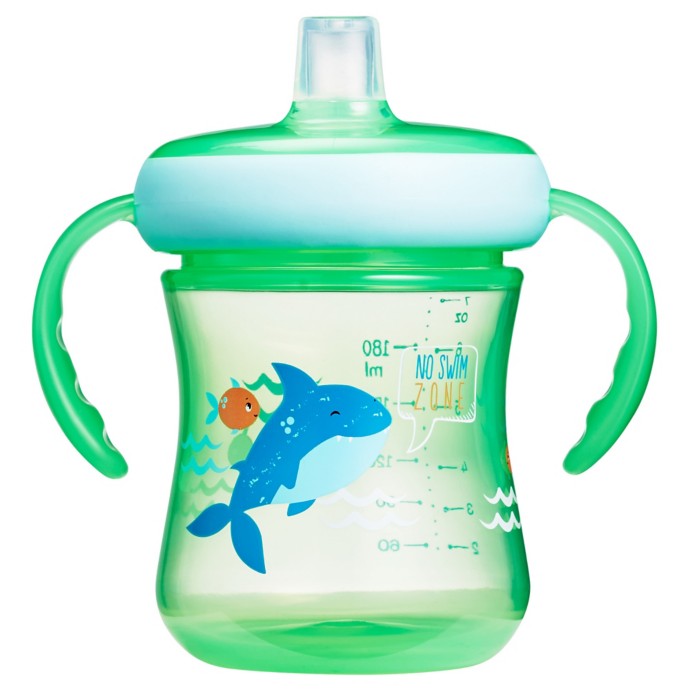 VASO THE FIRST YEARS Y6664 ANTIDERRAME CHUPETE SILICONA 207ML CON ASAS MULTICOLOR - 2