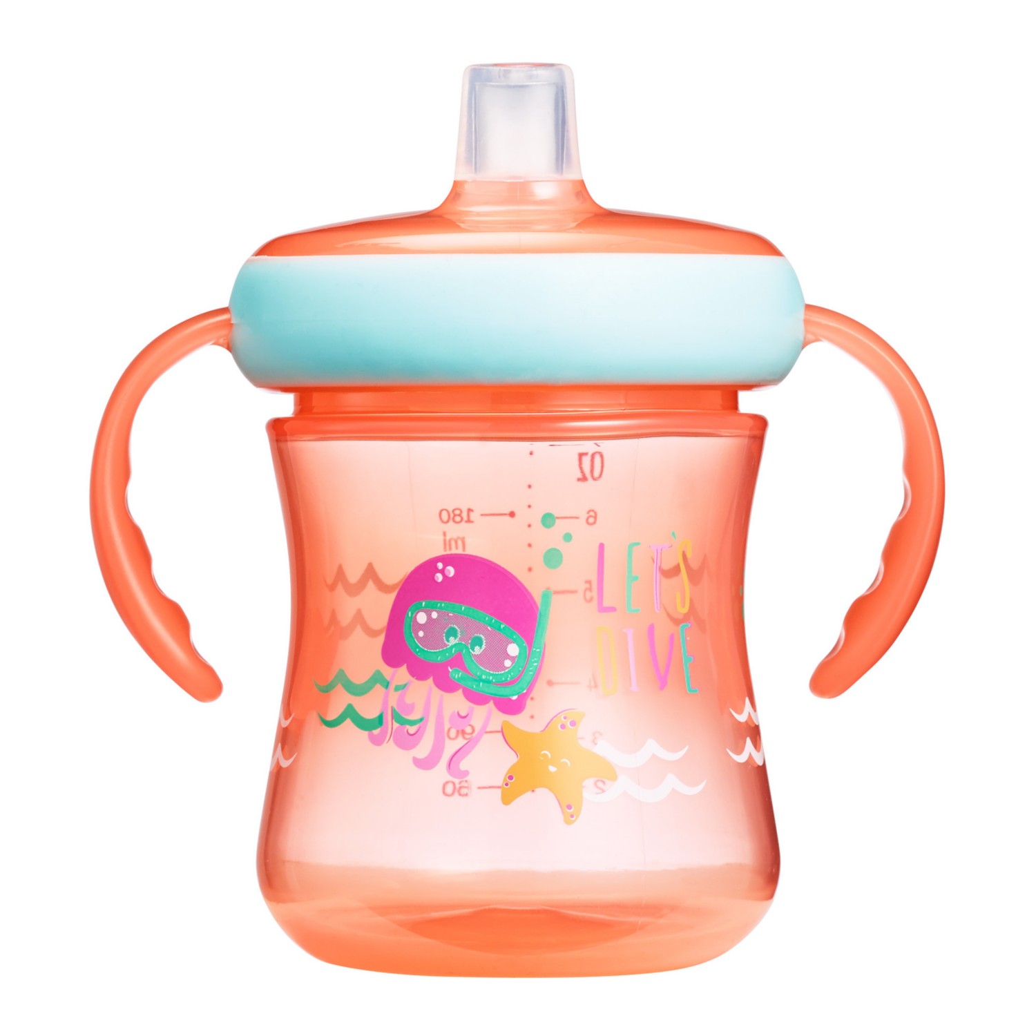 VASO THE FIRST YEARS Y6665 ANTIDERRAME CHUPETE SILICONA 207ML CON ASAS MULTICOLOR - 3
