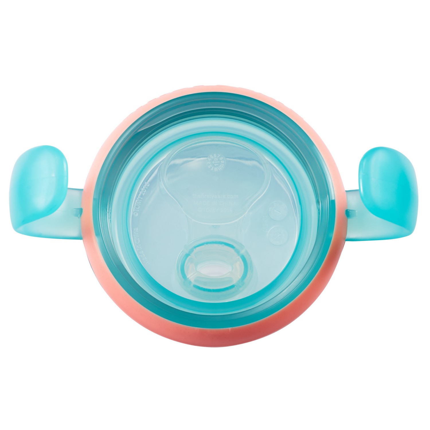 VASO THE FIRST YEARS Y6665 ANTIDERRAME CHUPETE SILICONA 207ML CON ASAS MULTICOLOR - 5