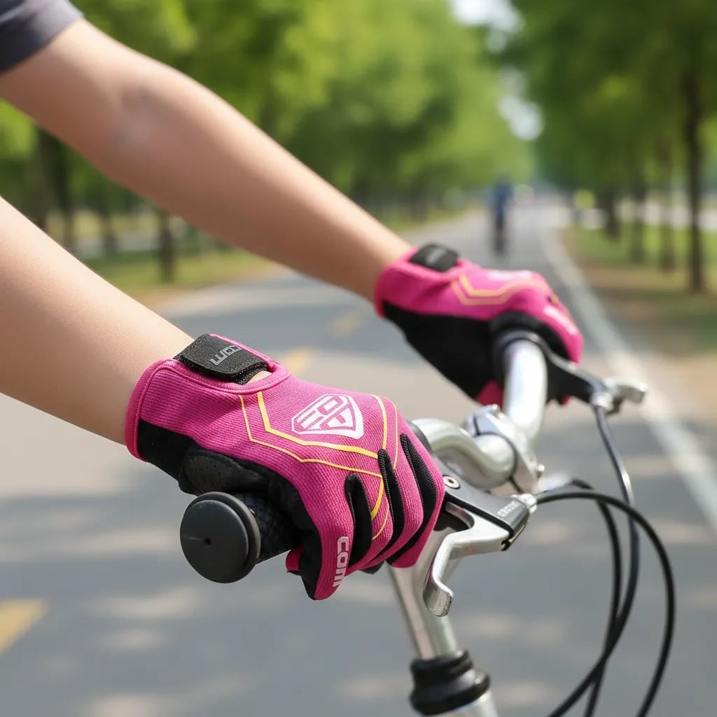 GUANTES CICLISMO NIÑA COMSPORTS GL03-PINK GUANTE BICICLETA S TALLA 7 PINK - 5