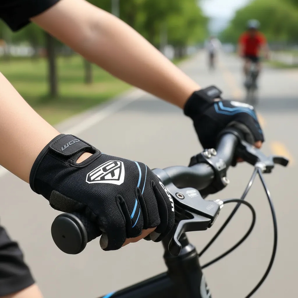 GUANTES CICLISMO COMSPORTS GL03-BLACK GUANTE BICICLETA NINOS TALLA 5 BLACK - 4