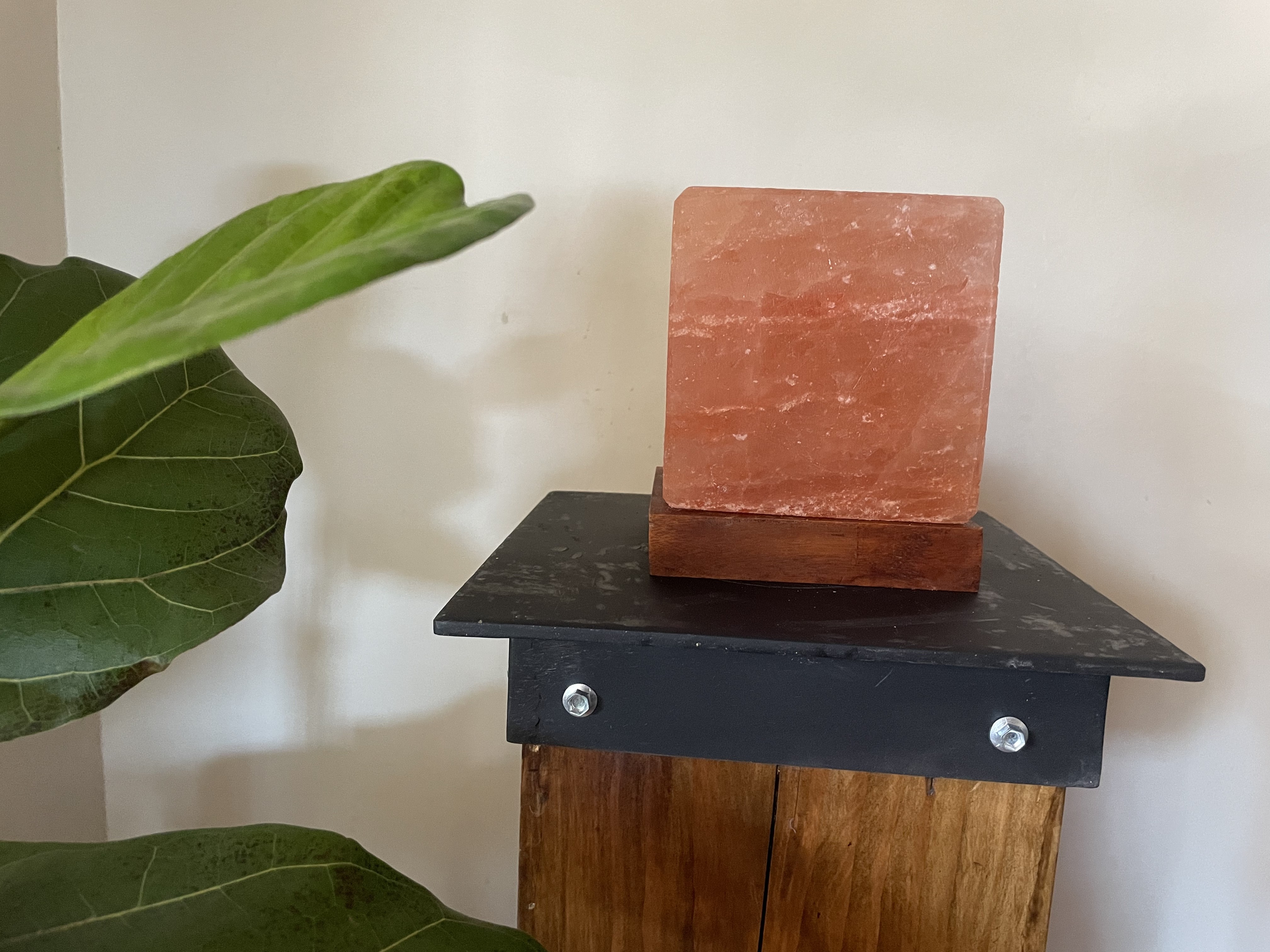 LAMPARA DE SAL ROSADA DE HIMALAYA CUADRADA 4.3 KG HECHA EN PAKISTAN - 6