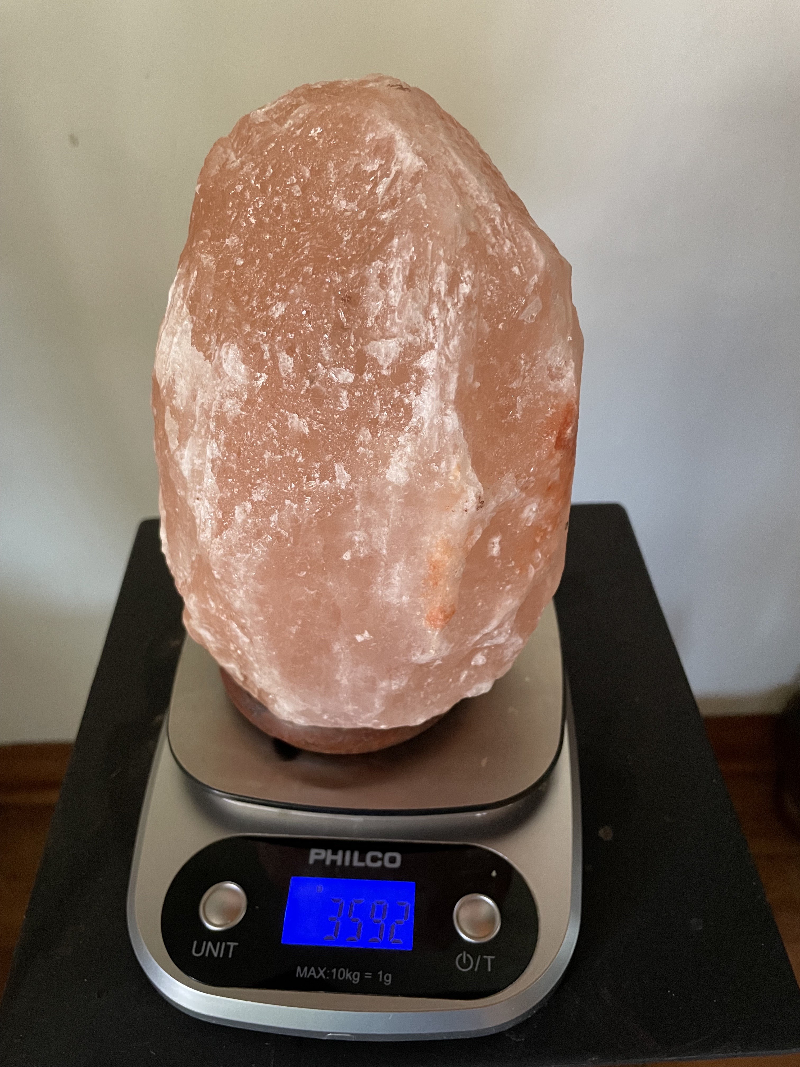 LAMPARA DE SAL ROSADA DE HIMALAYA 2,8-3KG HECHA EN PAKISTAN - 4