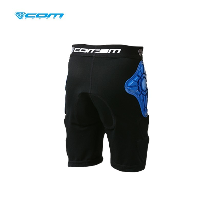 SHORT COMSPORTS DA1-BLACK ARMADURA FLEXIBLE MTB BMX NINOS - 2