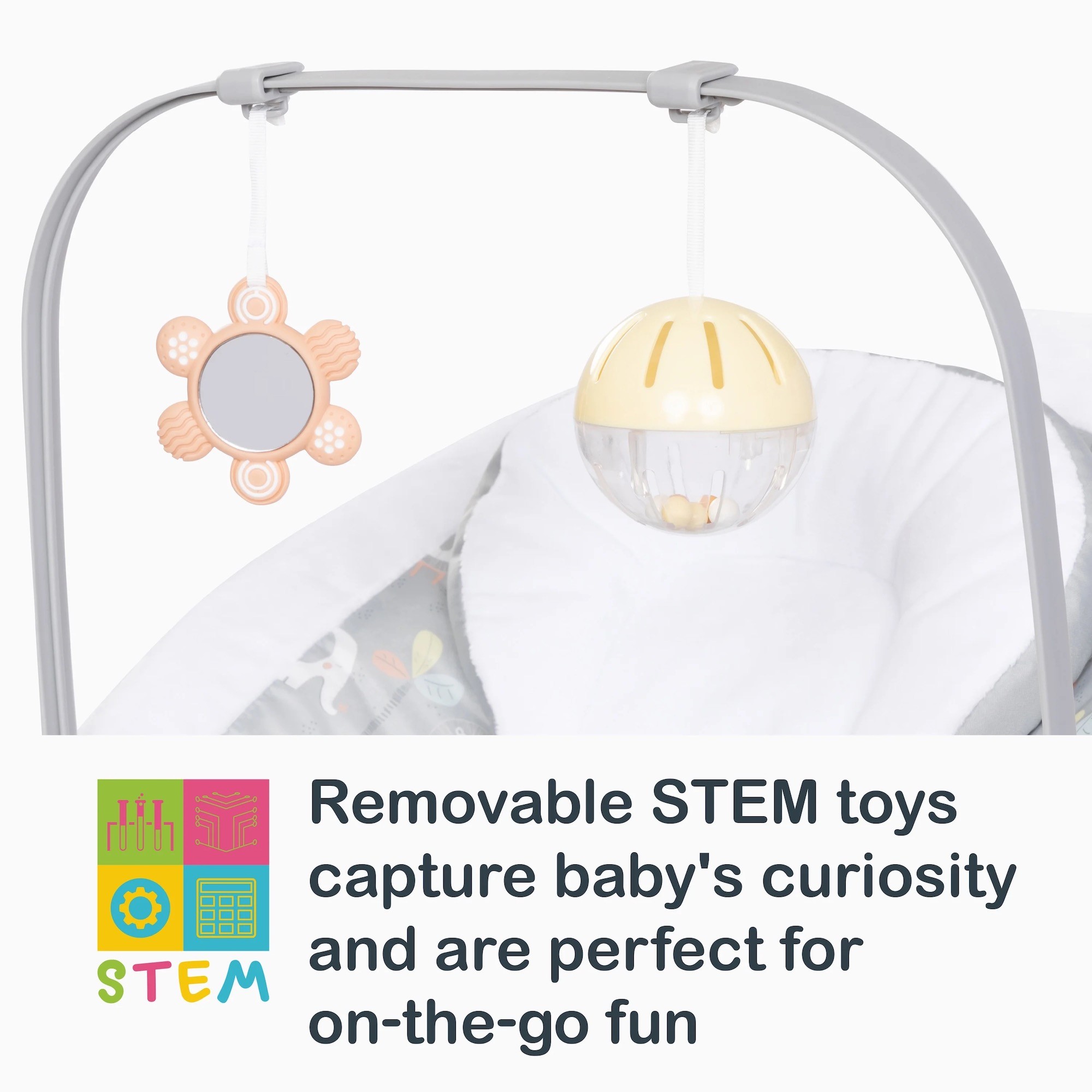MECEDORA BABY TREND RK02F05A BEBÉ SMART STEPS MY FIRST ROCKER 2 MULTICOLOR - 7