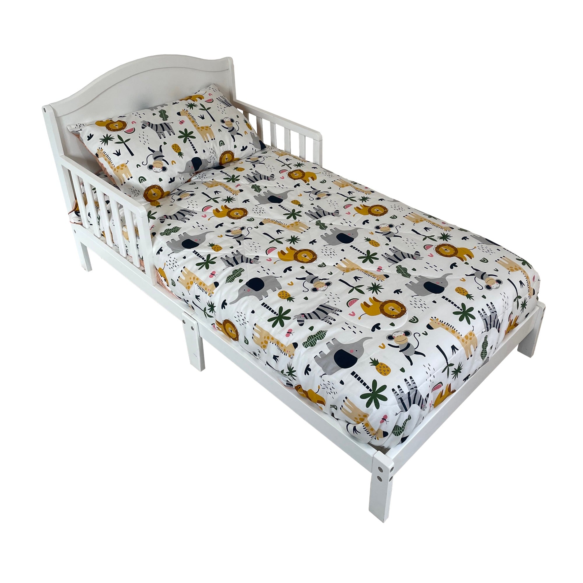 SET ROPA CAMA TRANSICIÓN PELLITOS FOX ALGODÓN MULTICOLOR 4 PIEZAS - 2