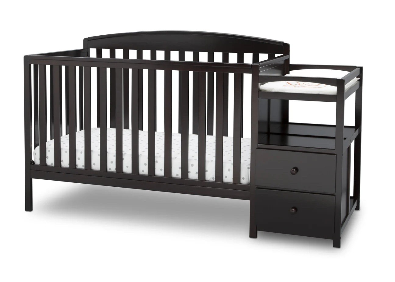 CUNA CONVERTIBLE DELTA CHILDREN 74804-207 MADERA CAFE Y MUDADOR ROYAL CHERRY - 1