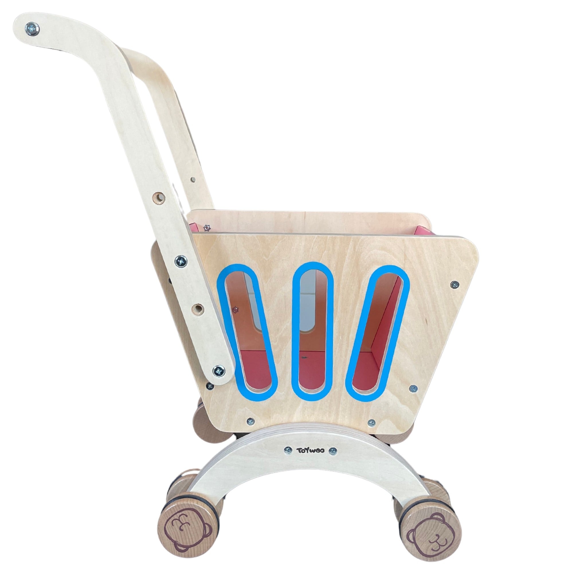 CARRITO PELLITOS COMPRAS DIDÁCTICO NATURAL PINK YW0075 - 2