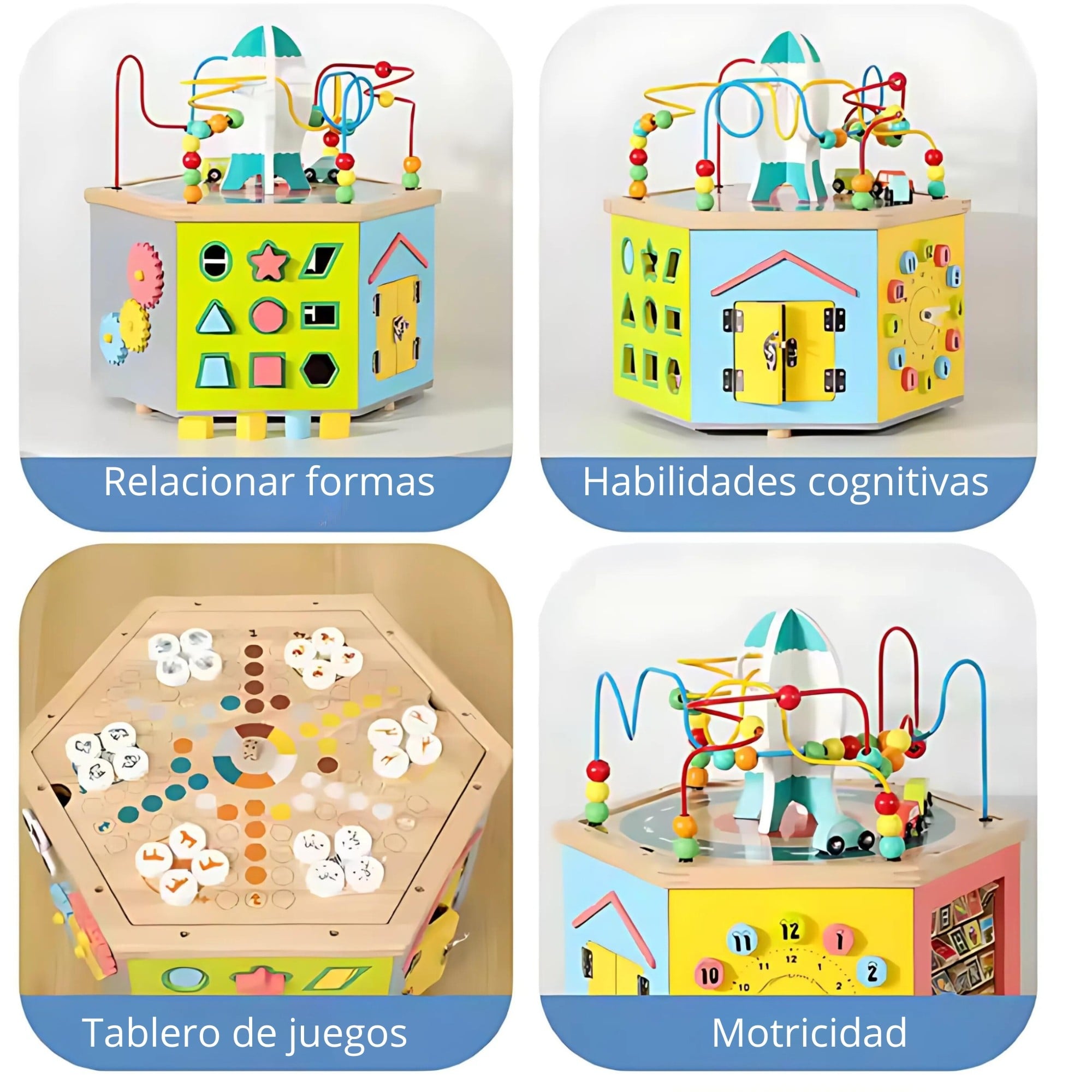 CAJA PELLITOS MSN23020 MOTRICIDAD ESPACIAL HEXAGONAL MULTIFUNCIONAL MULTICOLOR - 2