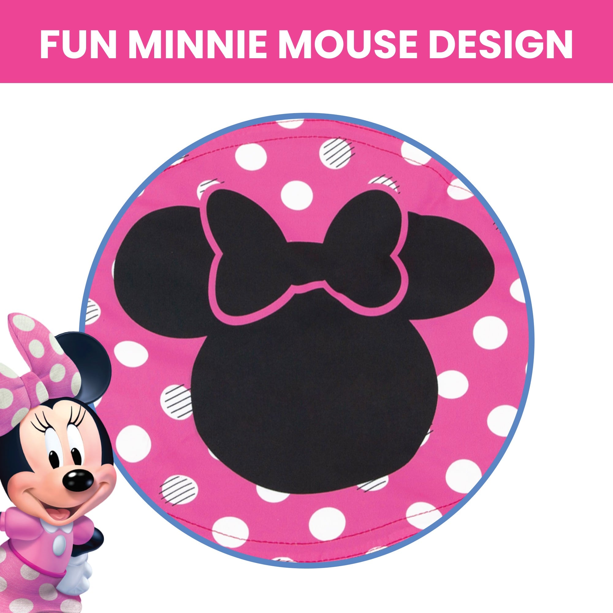 COLUMPIO PELLITOS SW86518MN-1065 MINNIE 101 CM CIRCULAR GRAN RESISTENCIA ROSA - 3