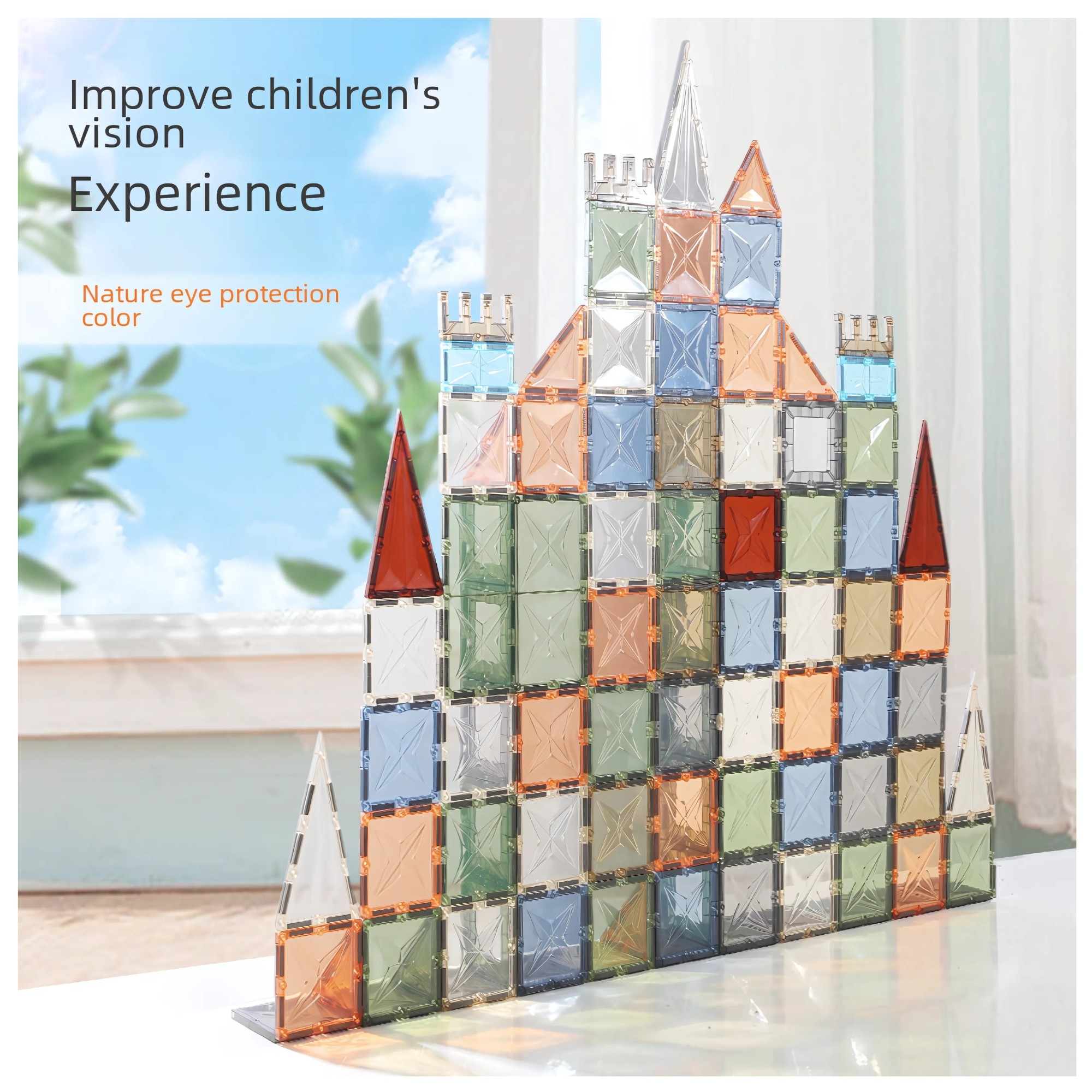 MAGNÉTICOS DIDÁCTICOS 4D PARA CONSTRUCCIÓN ONSHINE MULTICOLOR 60 PIEZAS - 5