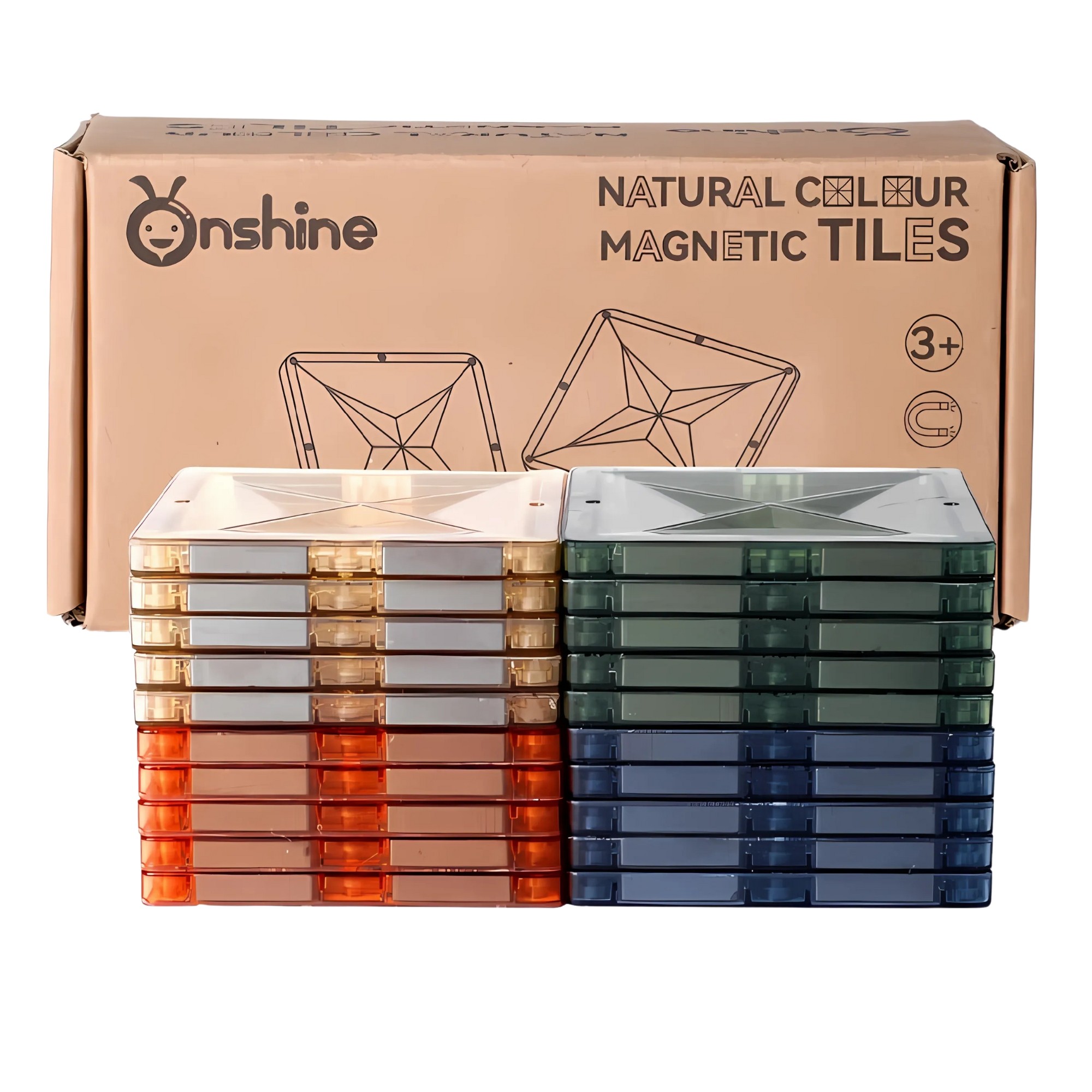 MAGNÉTICOS DIDÁCTICOS 4D PARA CONSTRUCCIÓN ONSHINE MULTICOLOR 20 PIEZAS - 1