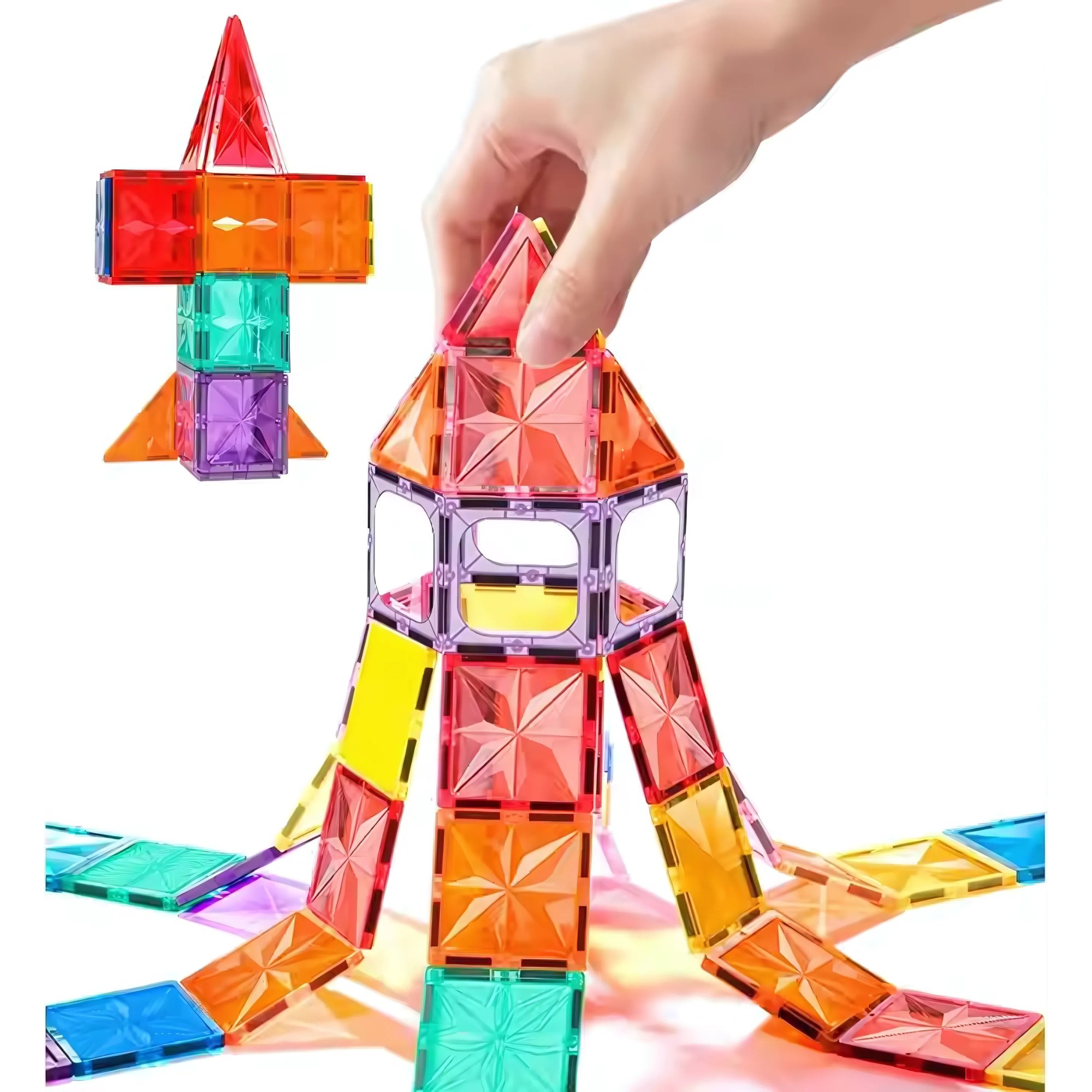 MAGNÉTICOS DIDÁCTICOS 4D PARA CONSTRUCCIÓN ONSHINE MULTICOLOR 100 PIEZAS - 5
