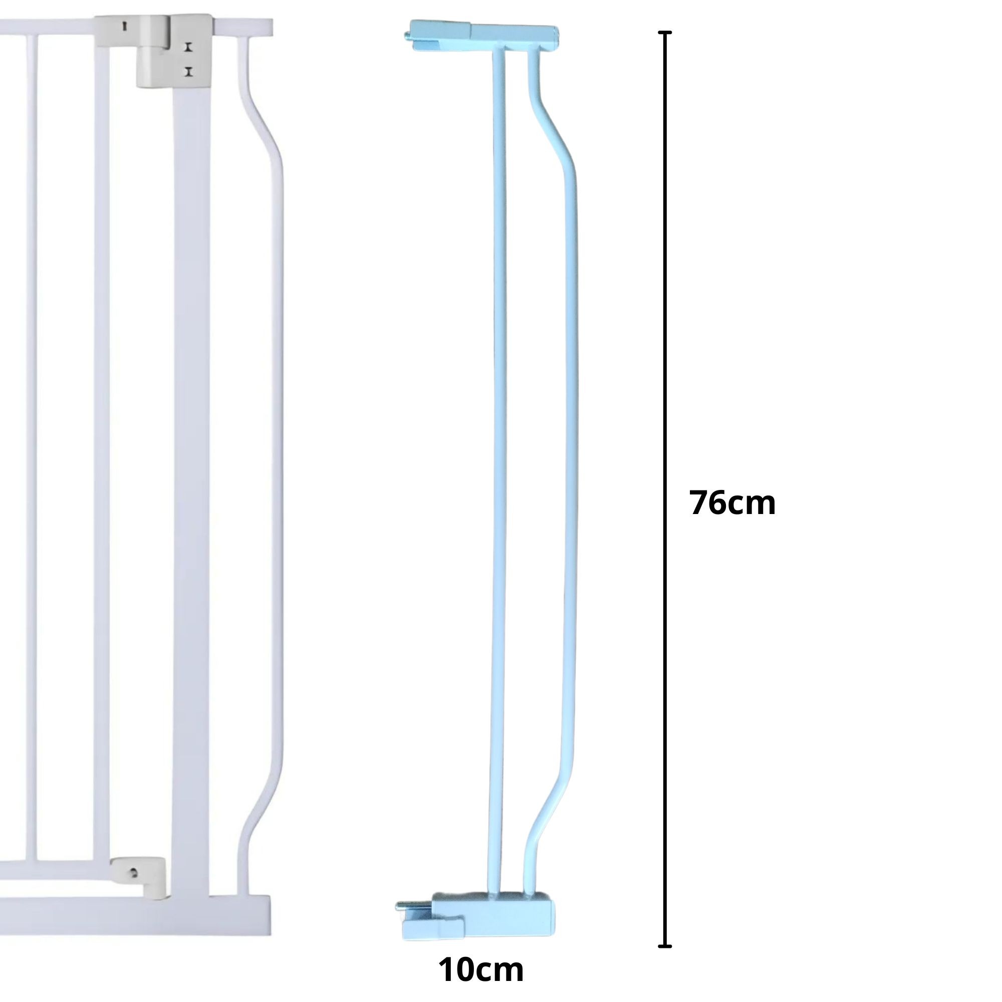 EXTENSIÓN REJA COBABY COBEX-33 ACERO BLANCO METÁLICA - 1