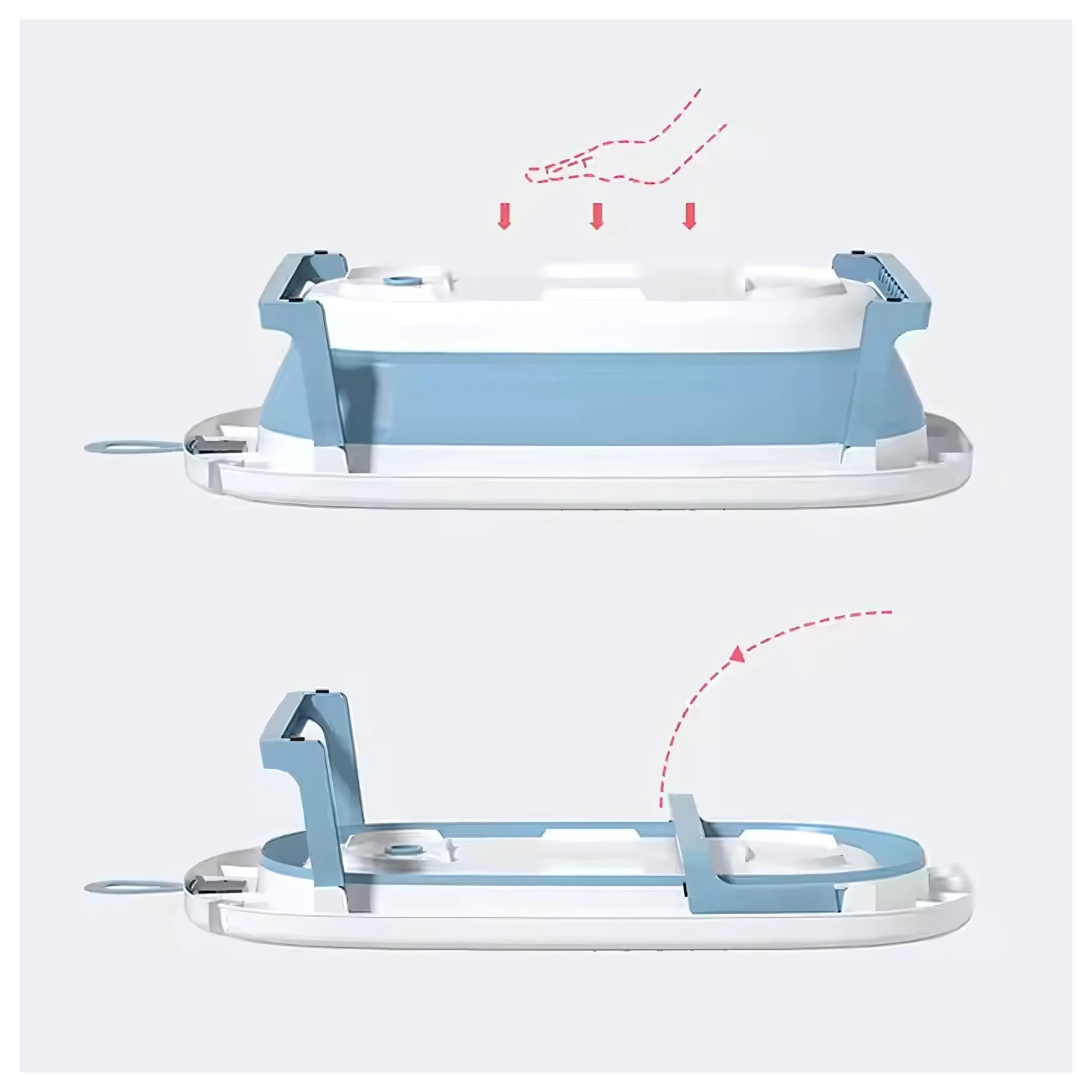 BAÑERA COBABY COB33280-G PLEGABLE CON HAMACA Y TERMOMETRO GRIS - 5
