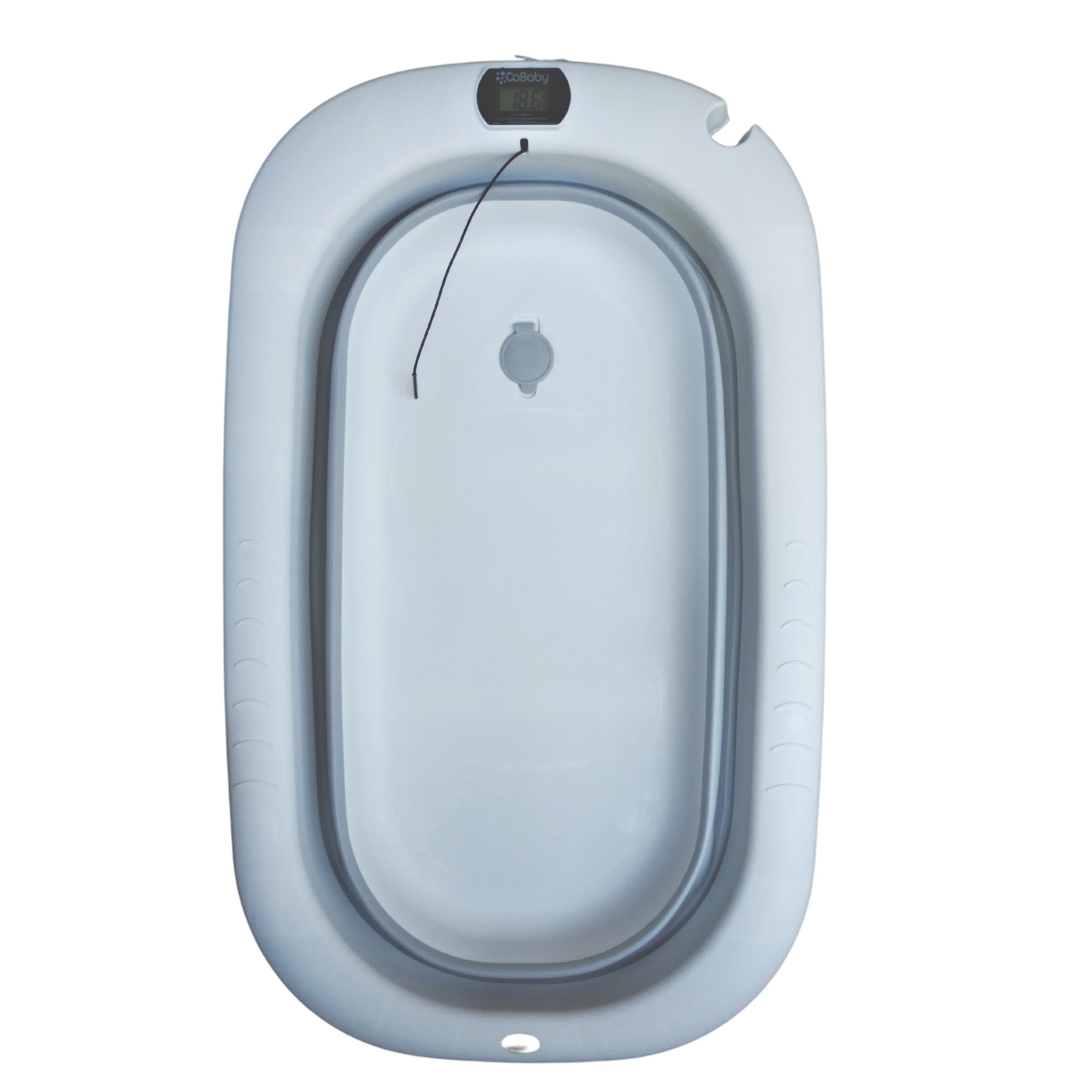 BAÑERA COBABY COB33280-G PLEGABLE CON HAMACA Y TERMOMETRO GRIS - 6