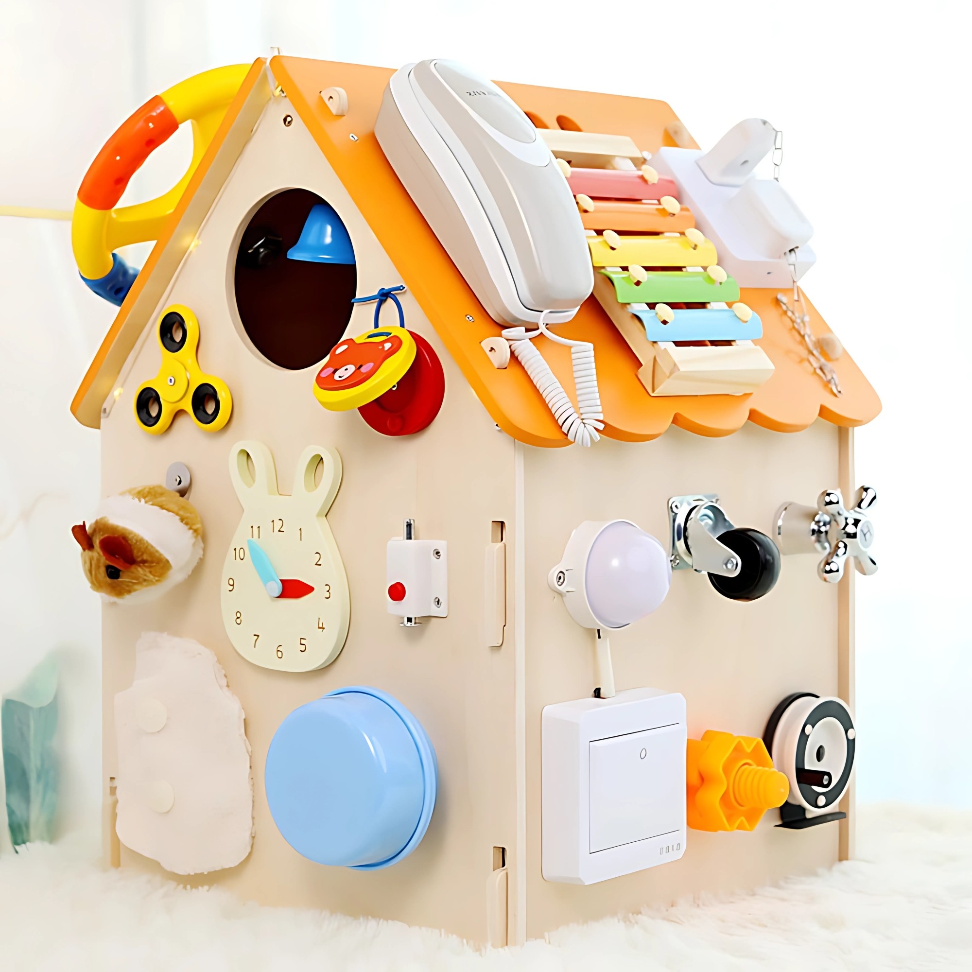 CUBO EDUCATIVO MONTESSORI CASITA DE MADERA - 1