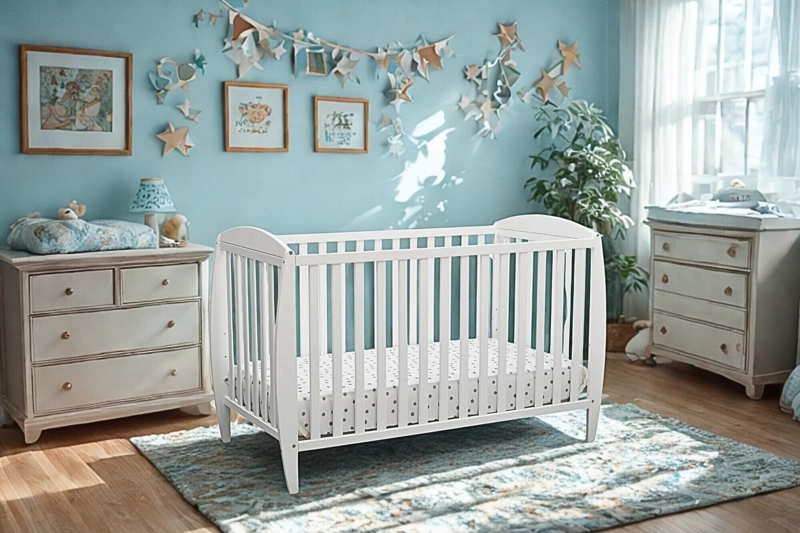 CUNA DE MADERA 3 EN 1 MAHUIDA BLANCA - 6