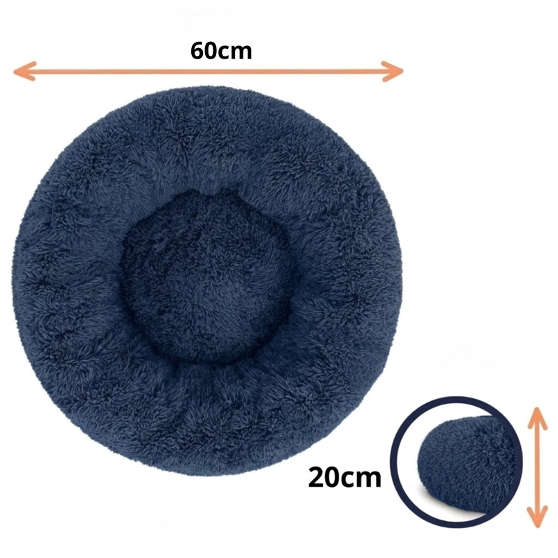 CAMA PARA MASCOTAS 60X60 AZUL  CALIDAD SUPERIOR - 3