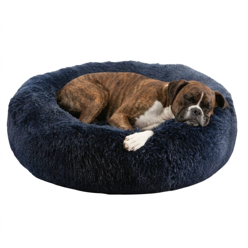 CAMA PARA MASCOTAS 80X80 AZUL  CALIDAD SUPERIOR - 3