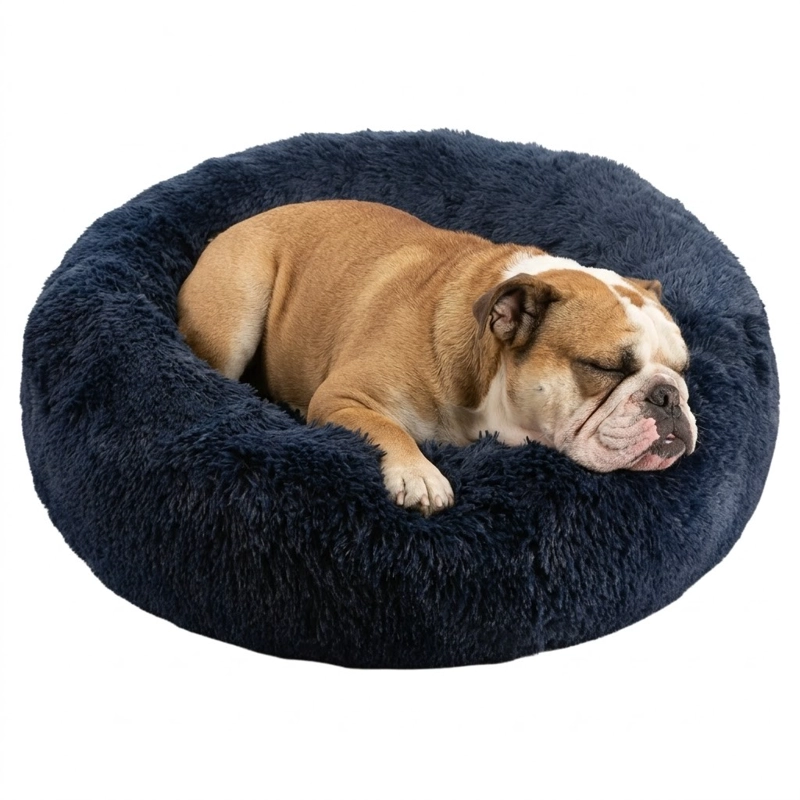 CAMA PARA MASCOTAS 80X80 AZUL  CALIDAD SUPERIOR - 5