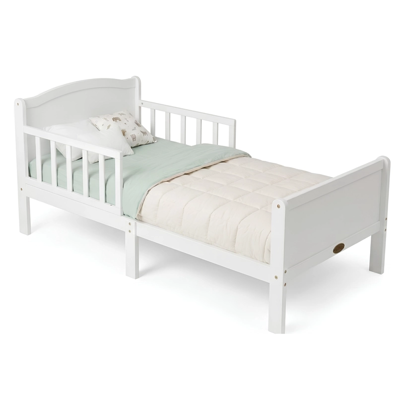 CAMA DE TRANSICION MADERA SOLIDA 140X70 NEWEN BLANCA - 1