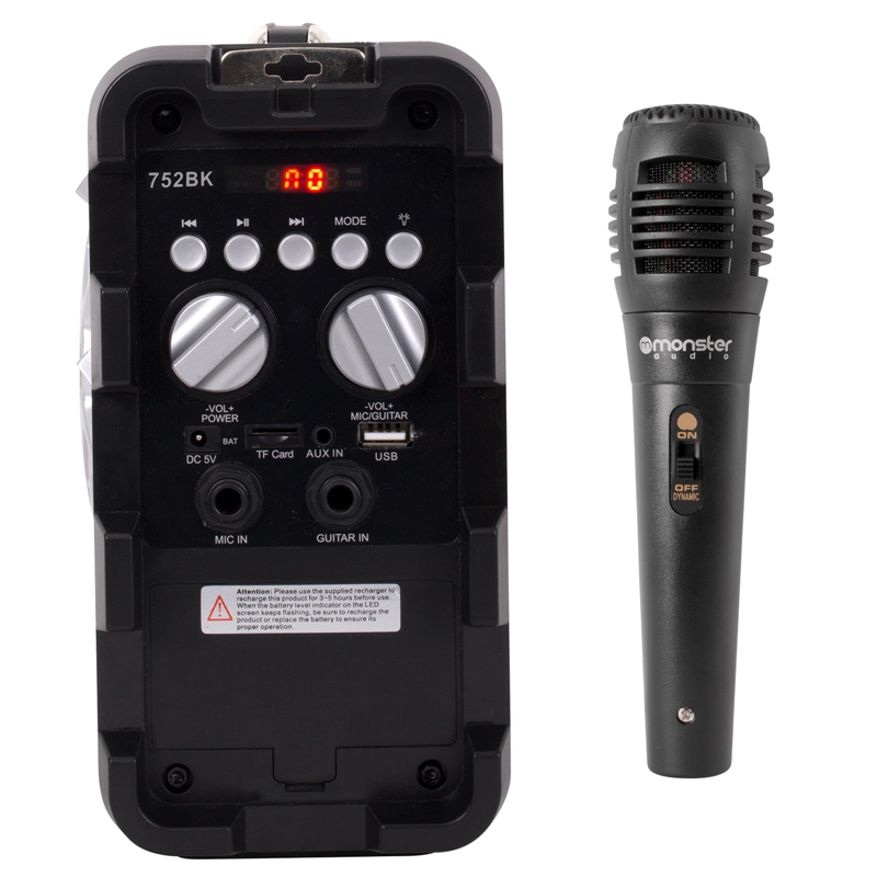 MX752BK PARLANTE KARAOKE BT MONSTER - 3