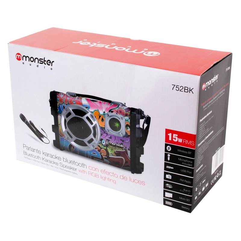 MX752BK PARLANTE KARAOKE BT MONSTER - 4