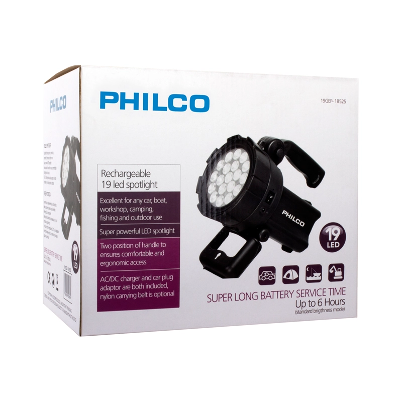 FOCO RECARGABLE PHILCO 19 LED - 4