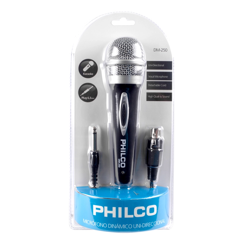 MICRÓFONO PHILCO DM250 METALIZADO - 4