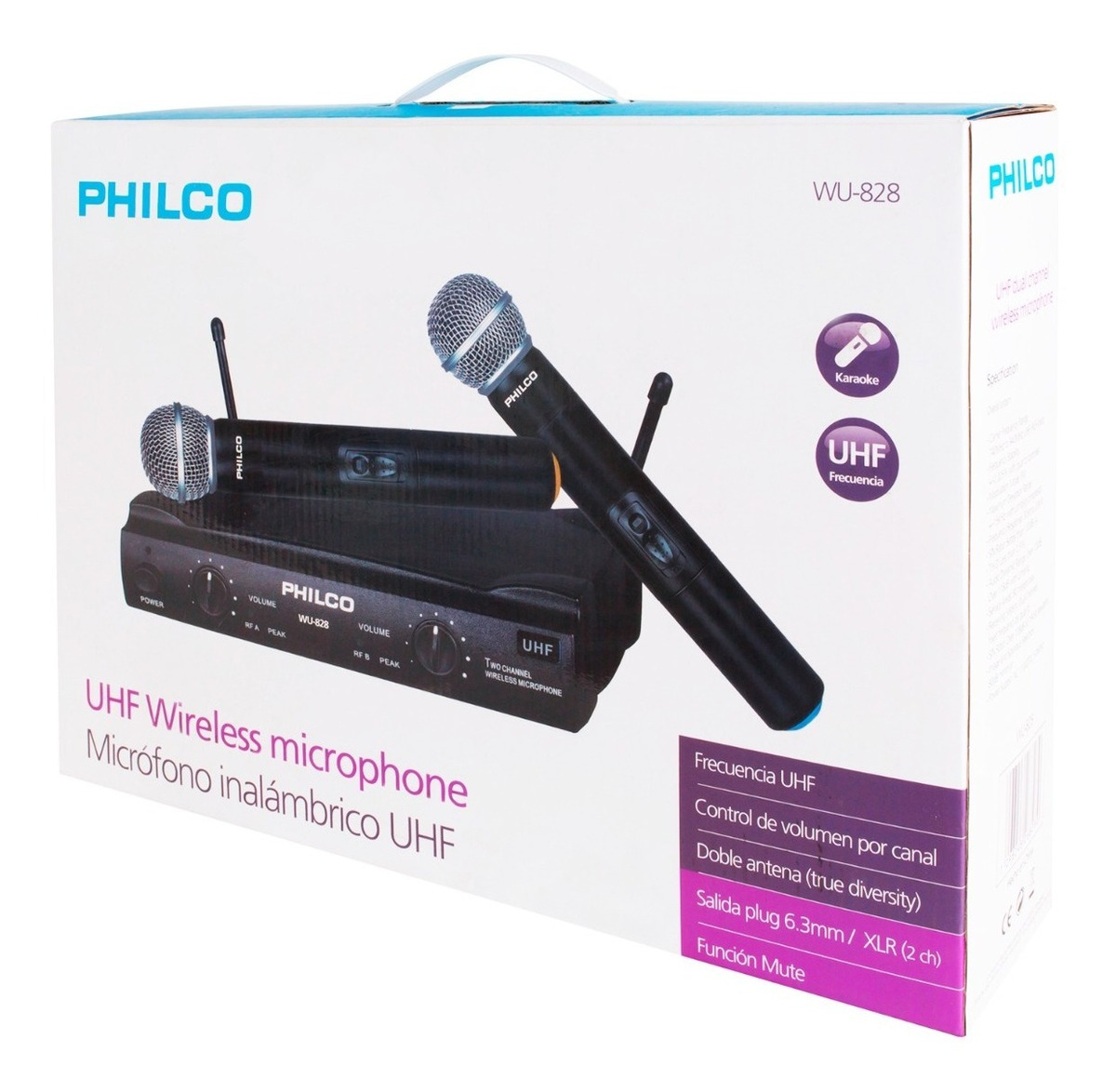 SET PHILCO 2 MICROFONOS INAL. UHF - 5