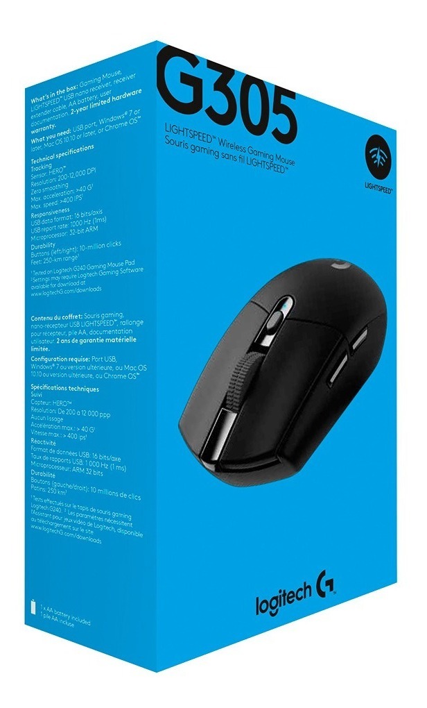 MOUSE INALÁMBRICO LOGITECH DE JUEGO G SERIES LIGHTSPEED G305 - 6