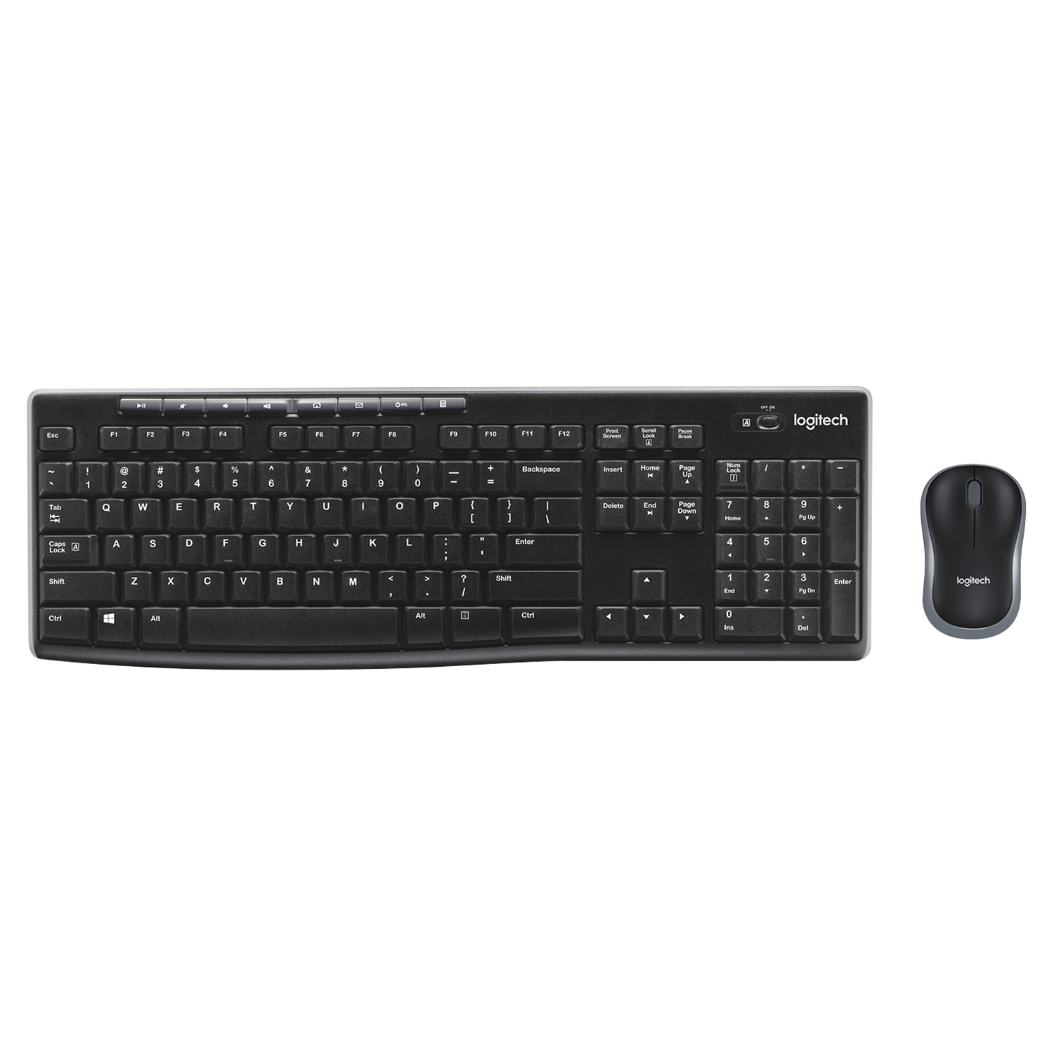 KIT TECLADO + MOUSE LOGITECH 920-004432 INALAM MK270 NEG - 3