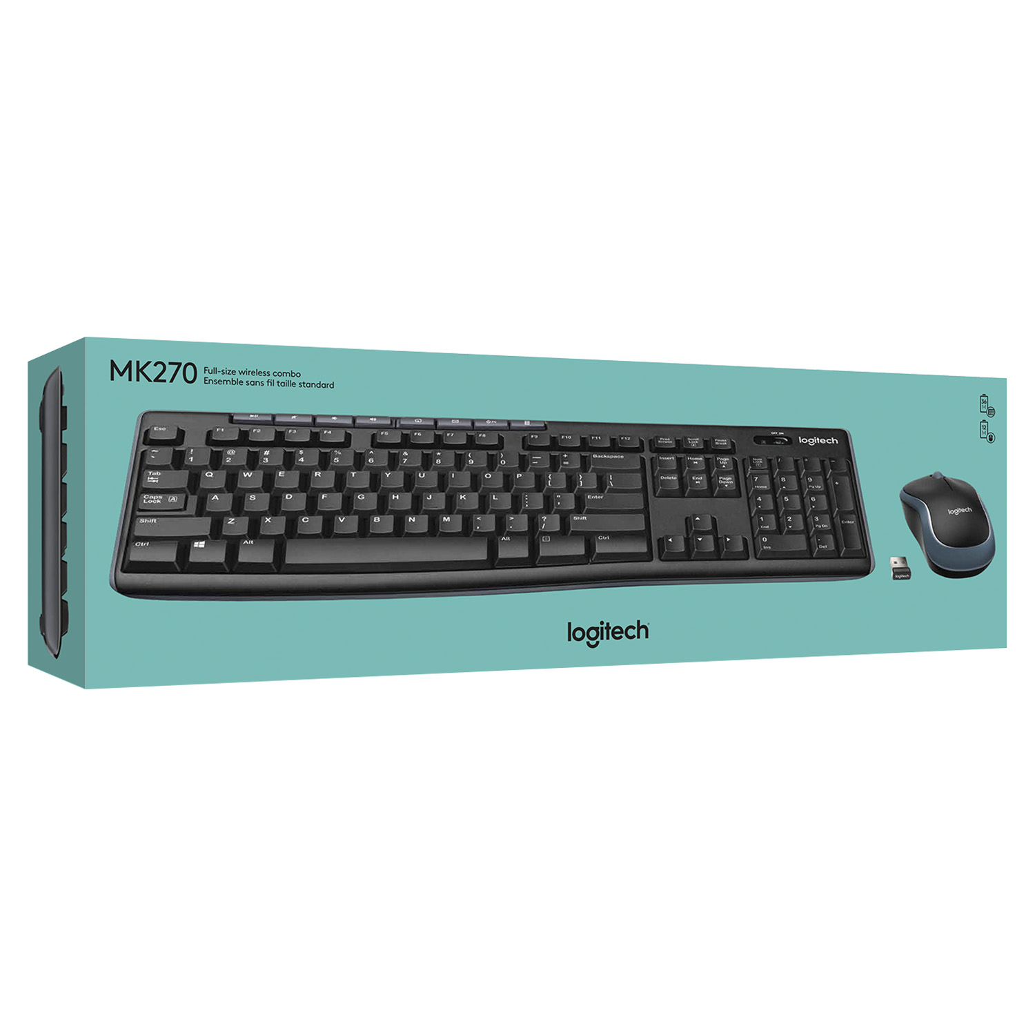 KIT TECLADO + MOUSE LOGITECH 920-004432 INALAM MK270 NEG - 4