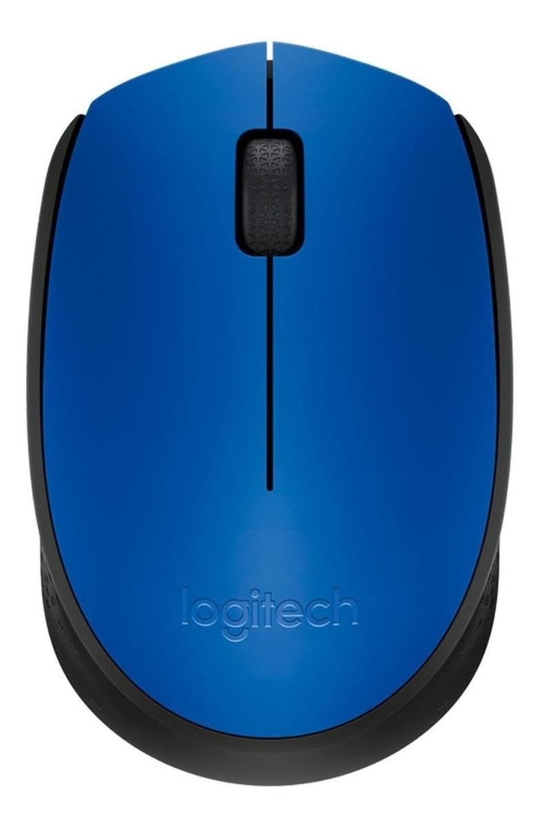 MOUSE INALÁMBRICO LOGITECH M170 AZUL Y NEGRO - 1