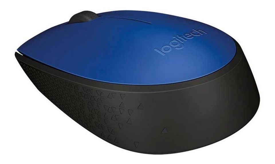 MOUSE INALÁMBRICO LOGITECH M170 AZUL Y NEGRO - 3