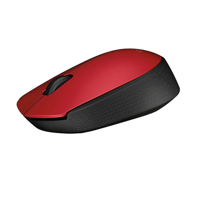 MOUSE INALÁMBRICO LOGITECH M170 ROJO Y NEGRO - 4