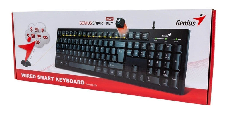 TECLADO GENIUS UNA MANO SMART KB-100 QWERTY ESPAÑOL - 5
