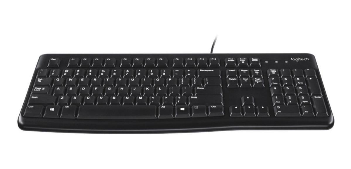 TECLADO WINDOWS LOGITECH K120 QWERTY ESPAÑOL ESPAÑA NEGRO - 2