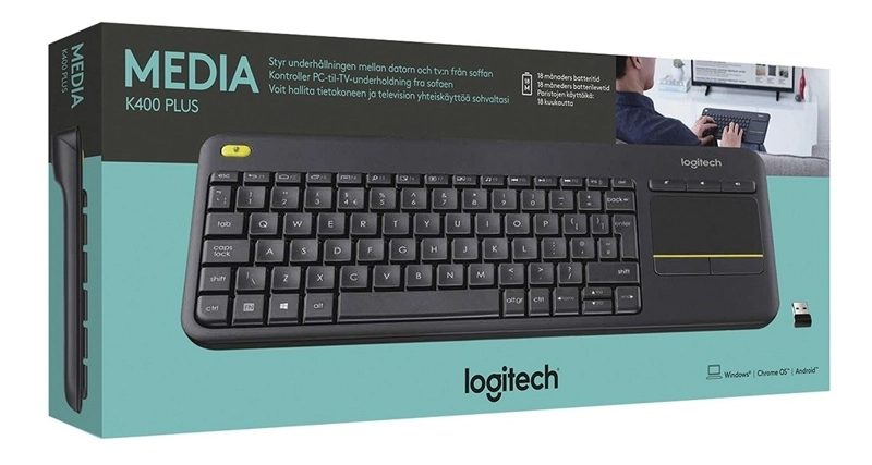 TECLADO INALÁMBRICO LOGITECH K400 PLUS - 5