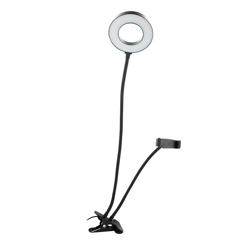 SOPORTE TIPO CLIP PARA SMARTPHONE CON ARO DE LUZ - 1