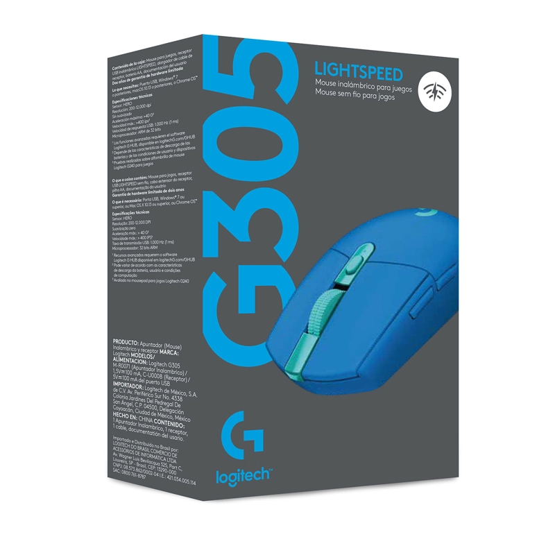 MOUSE DE JUEGO INALAMBRICO LOGITECH G SERIES LIGHTSPEED G305 - 7