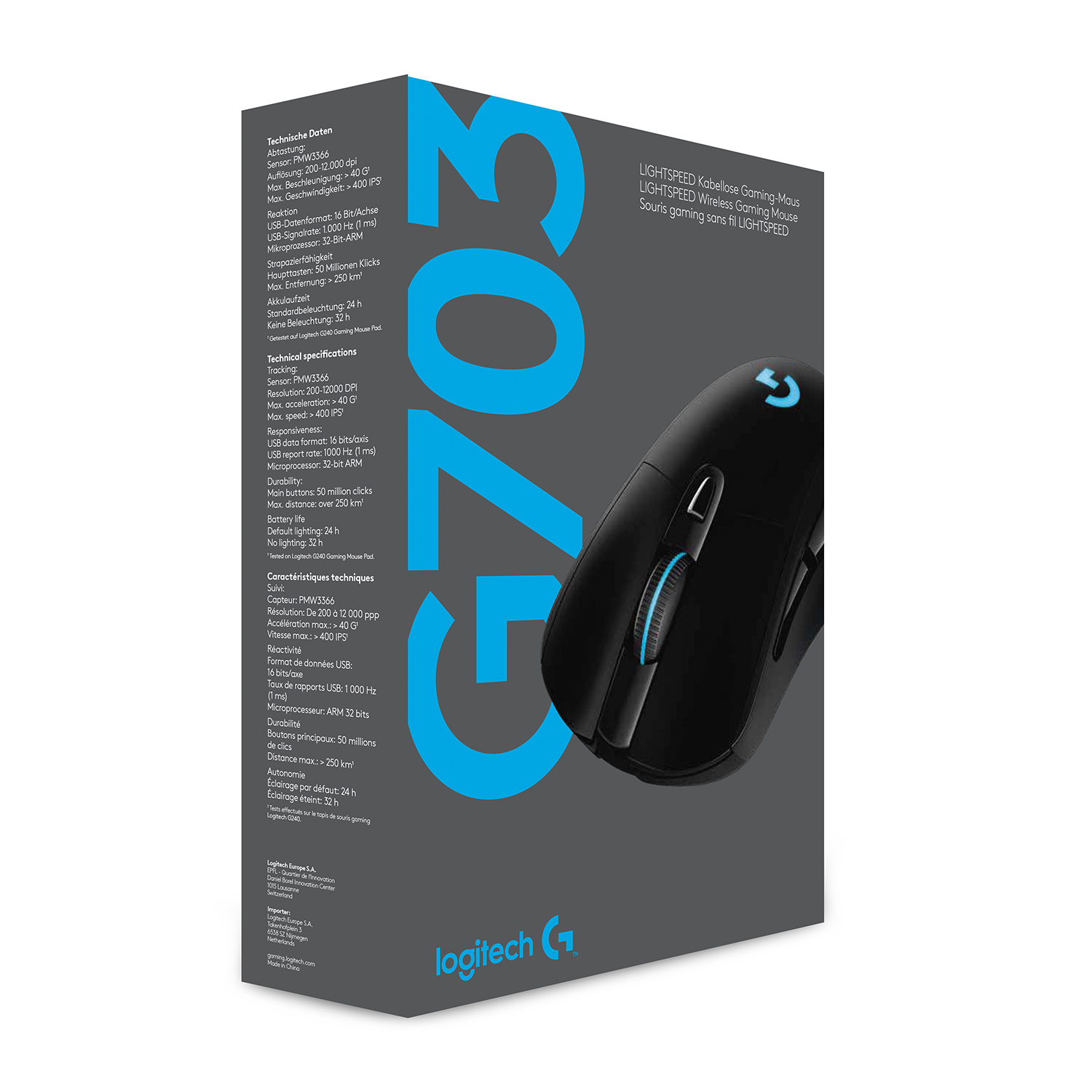 MOUSE GAMER INALAM LOGITECH G703 LIGHTSPEED - 5