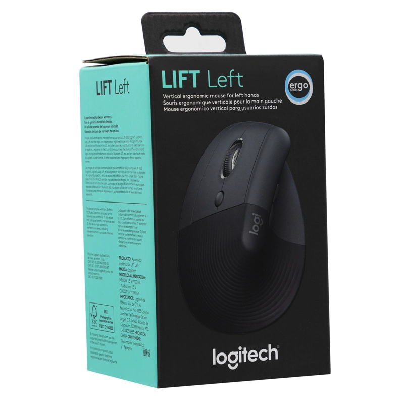 MOUSE LOGITECH 910-006467 LIFT ZURDO GRAPHITE BLACK - 3