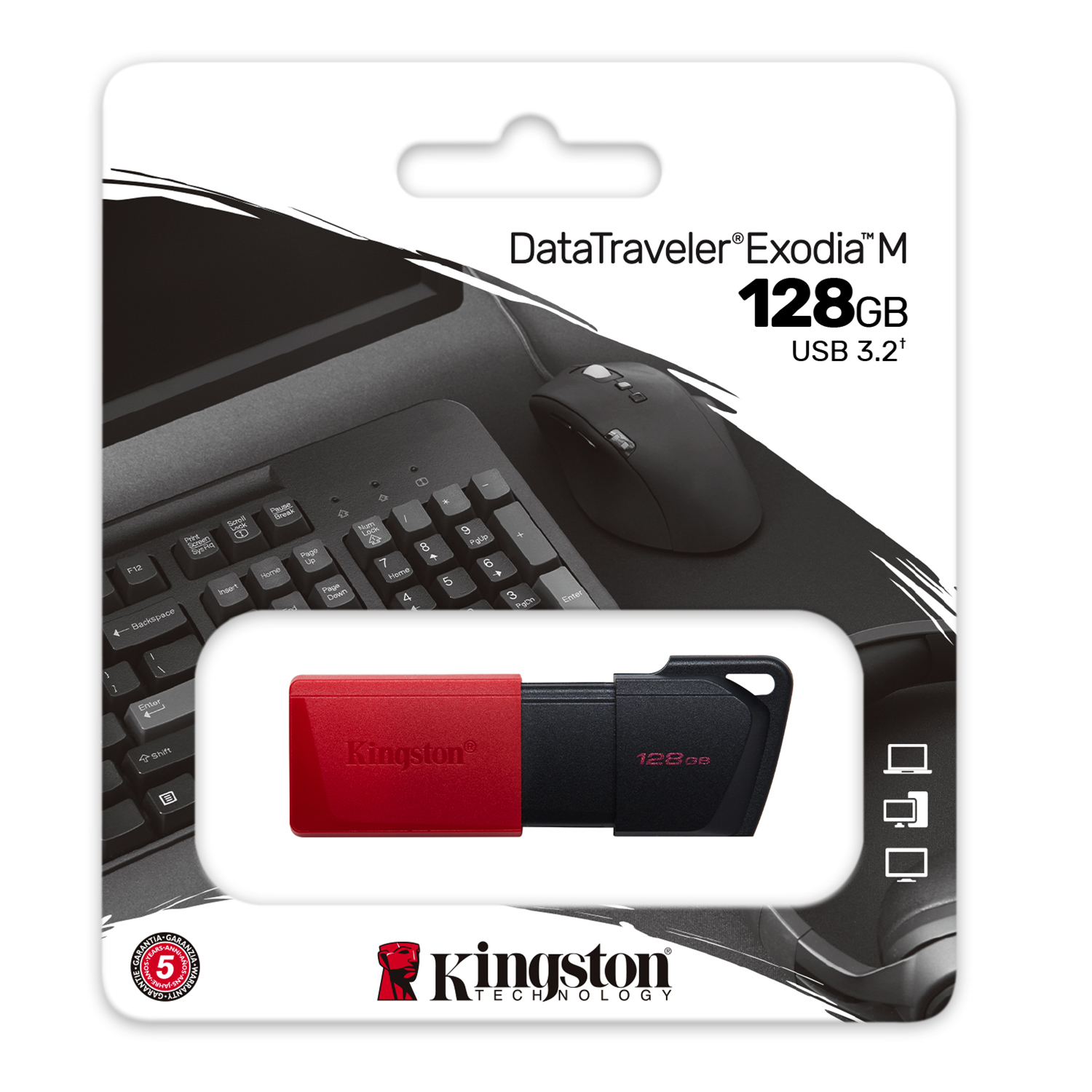 PENDRIVE KINGSTON DATA TRAVELER EXODIA 3.2 128 DTXM/128GB - 4