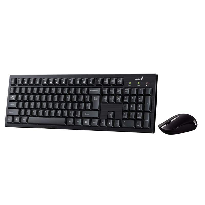 KIT WINDOWS INALÁMBRICO GENIUS KM-8101 MOUSE + TECLADO 12 FN KEYS 2.4 GHZ - 1