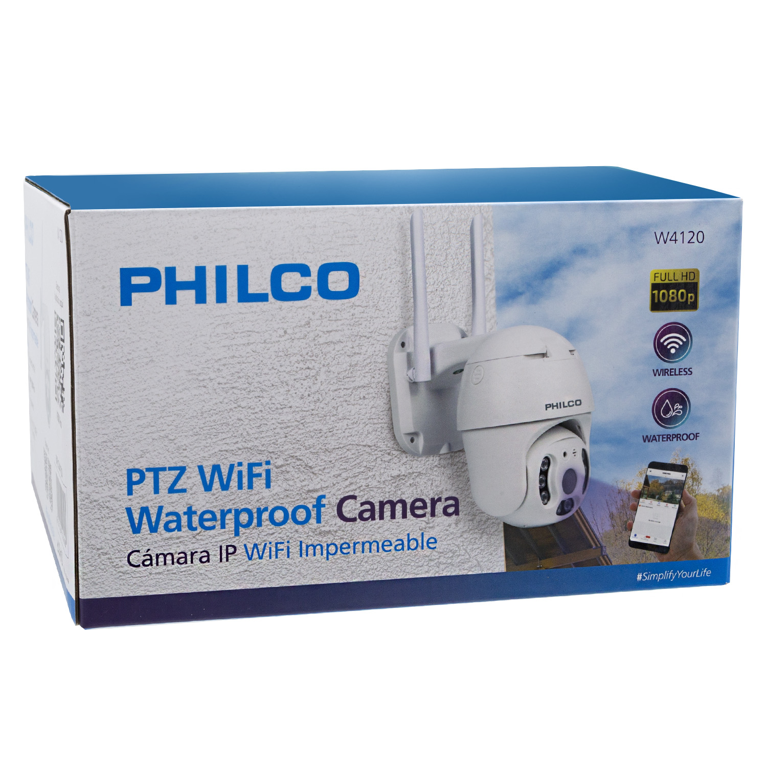 CÁMARA PHILCO IP 1080P PTZ 2.0 MP H265  APP V380 - 4