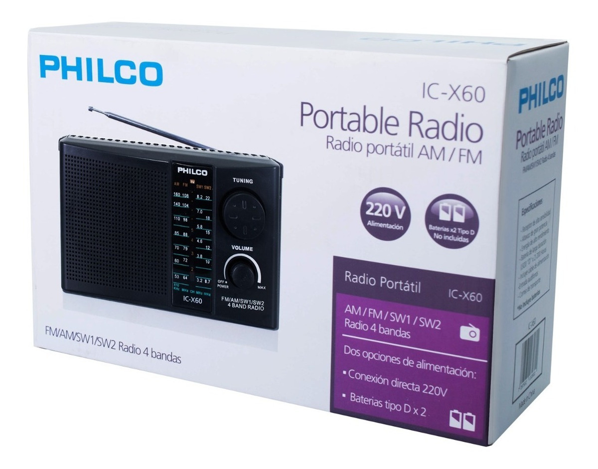 RADIO PHILCO AM / FM / SW1 - 2