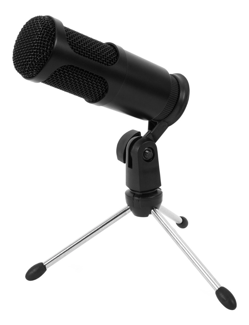 MICRÓFONO PHILCO STUDIO MICROPHONE USB CON TRIPODE - 1